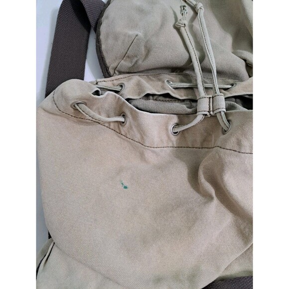 Abercrombie Fitch Canvas Adirondack Territories Backpack Vintage Distressed - Picture 6 of 8